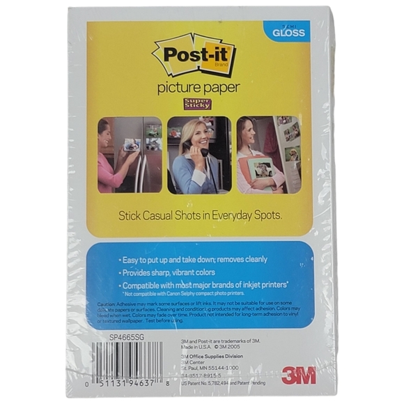 Post-it Picture Paper Semi Gloss 65 Sheets 4" x 6" - Picture 2 of 2